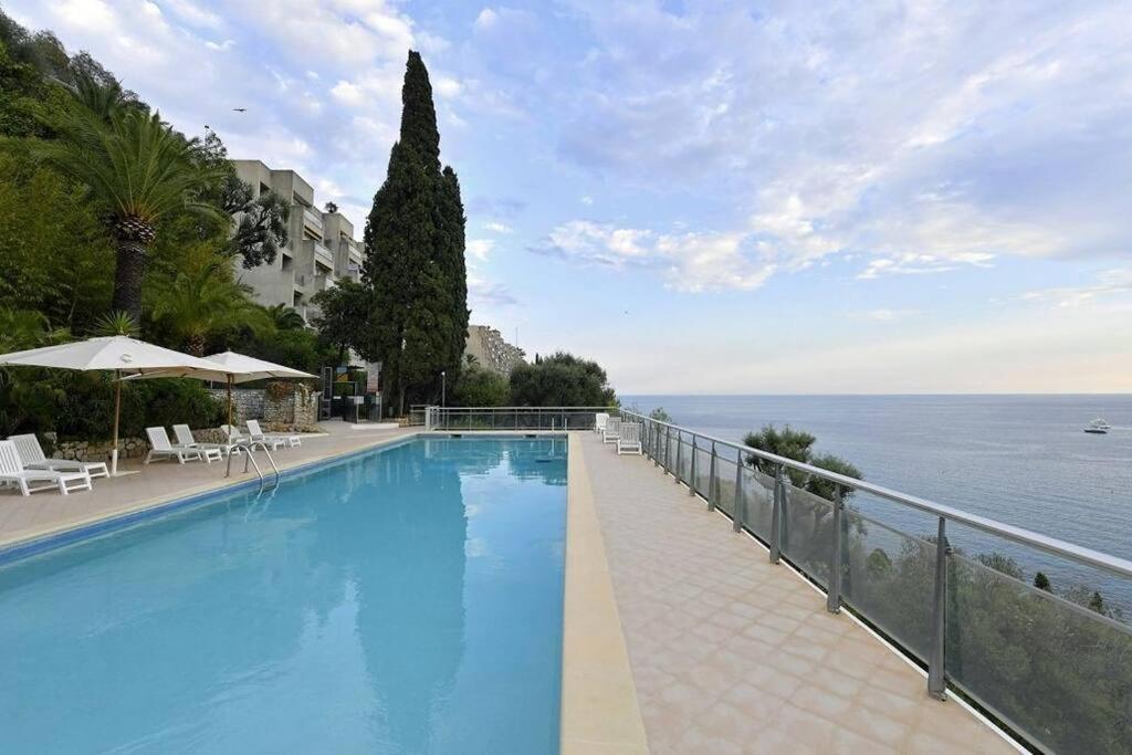 Grand Bleu, Appartamento Vista Mare E Monaco Roquebrune-Cap-Martin Bagian luar foto